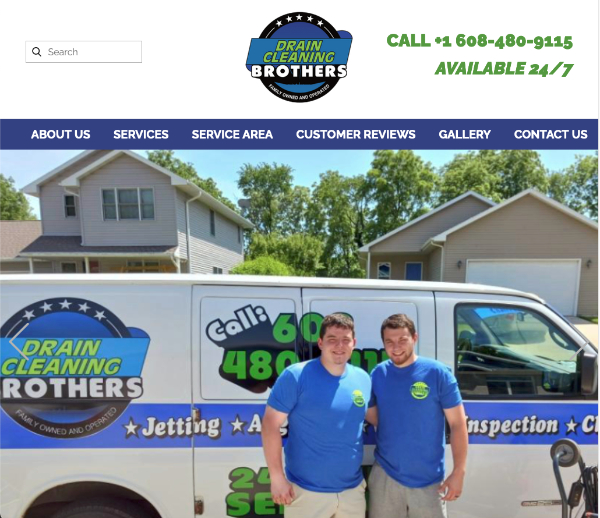Drain Cleaning Brothers Website Design