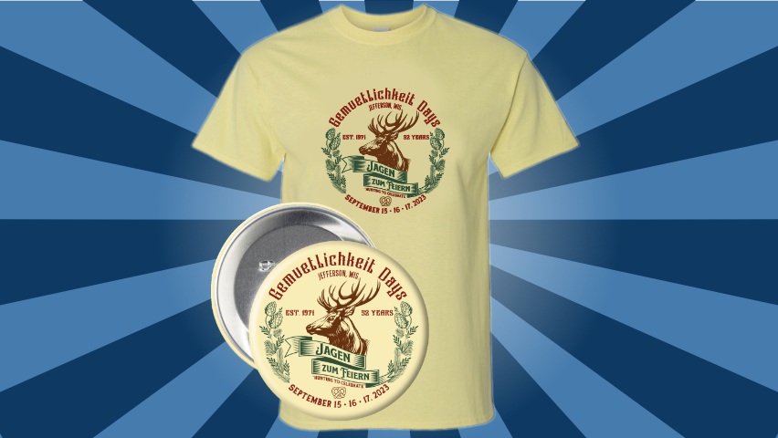 2023 Gemuetlichkeit Days Button Design